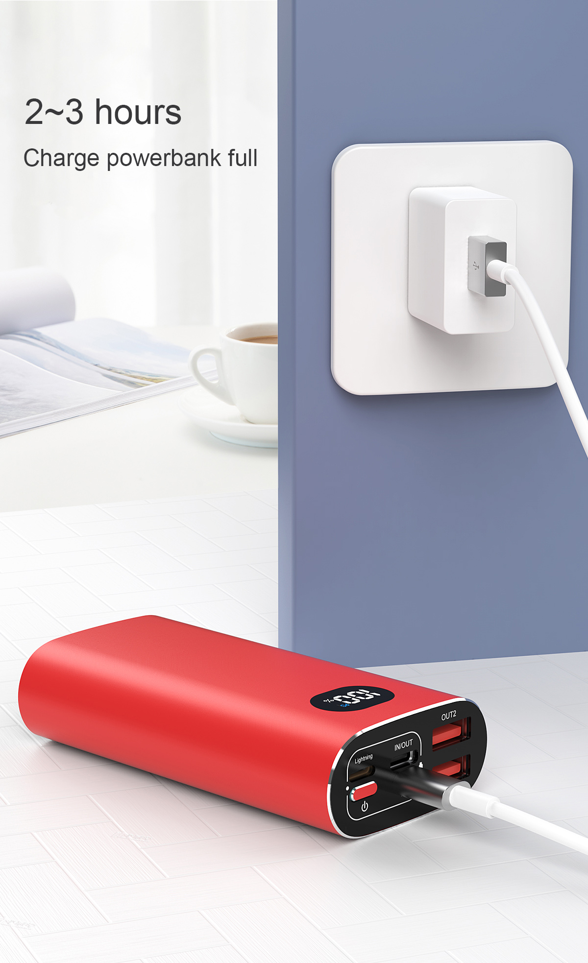 ES16 PD18W Super Fast Charging 10000mAh Power Bank (Li-Polyer),Metal product detail