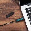 ES506 USB Flash Drive with Light-up Logo, with Lanyard