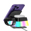 ES349 3-in-1 Rotating Wireless Charger with Ambient Light