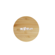 ES329 Round Bamboo Wireless Charger with Light Logo