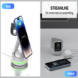 ES348 3-in-1 Swivel Wireless Charger with Ambient Light